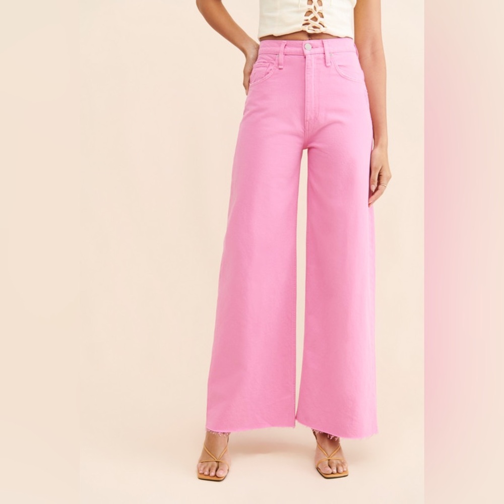 Hudson James High Rise Wide Leg Jeans